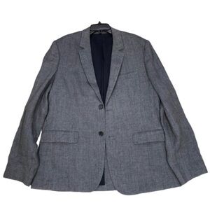 VINCE Men’s Linen Glen Plaid Blazer Size Large